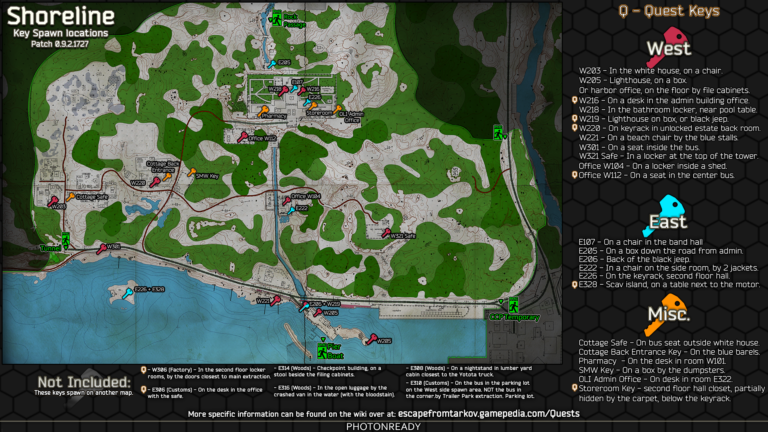 Escape From Tarkov Maps Extraction Points Xolerdigi